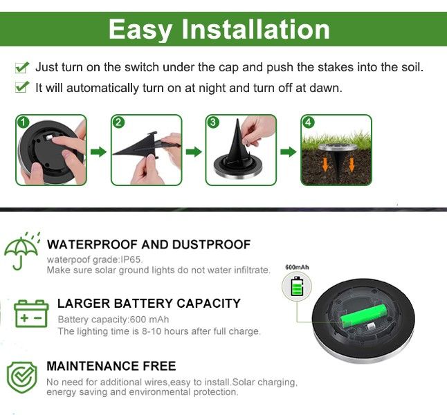 8-pack-led-solar-pathway-lights-outdoor-solar-ground-lights-warm-white www.mallsonline.com.au