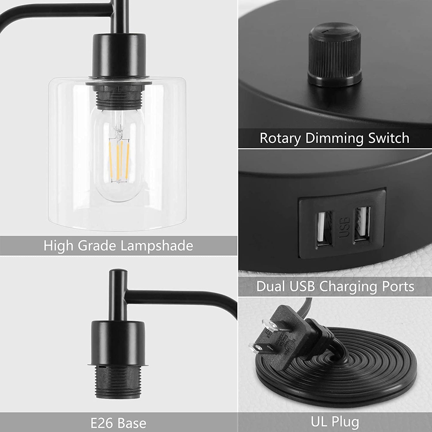 2x-pack-industrial-table-lamp-with-2-usb-port-for-bedside-nightstand-desk-and-living-room-office-bulb-not-included at www.mallsonline.com.au