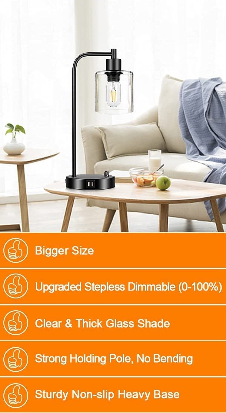 2x-pack-industrial-table-lamp-with-2-usb-port-for-bedside-nightstand-desk-and-living-room-office-bulb-not-included at www.mallsonline.com.au