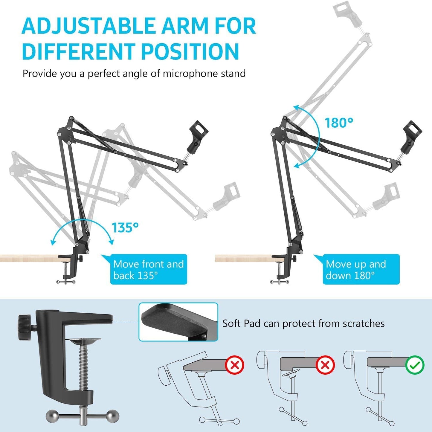 microphone-radio-broadcasting-stand-with-3-8to-5-8-screw-adapter-and-windscreen-pop-filter at www.mallsonline.com.au