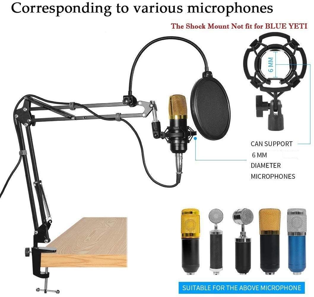 microphone-radio-broadcasting-stand-with-3-8to-5-8-screw-adapter-and-windscreen-pop-filter at www.mallsonline.com.au