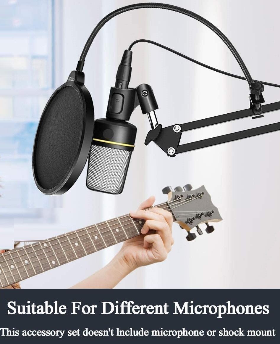 microphone-radio-broadcasting-stand-with-3-8to-5-8-screw-adapter-and-windscreen-pop-filter at www.mallsonline.com.au