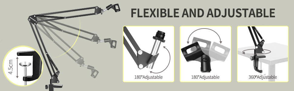 microphone-radio-broadcasting-stand-with-3-8to-5-8-screw-adapter-and-windscreen-pop-filter at www.mallsonline.com.au