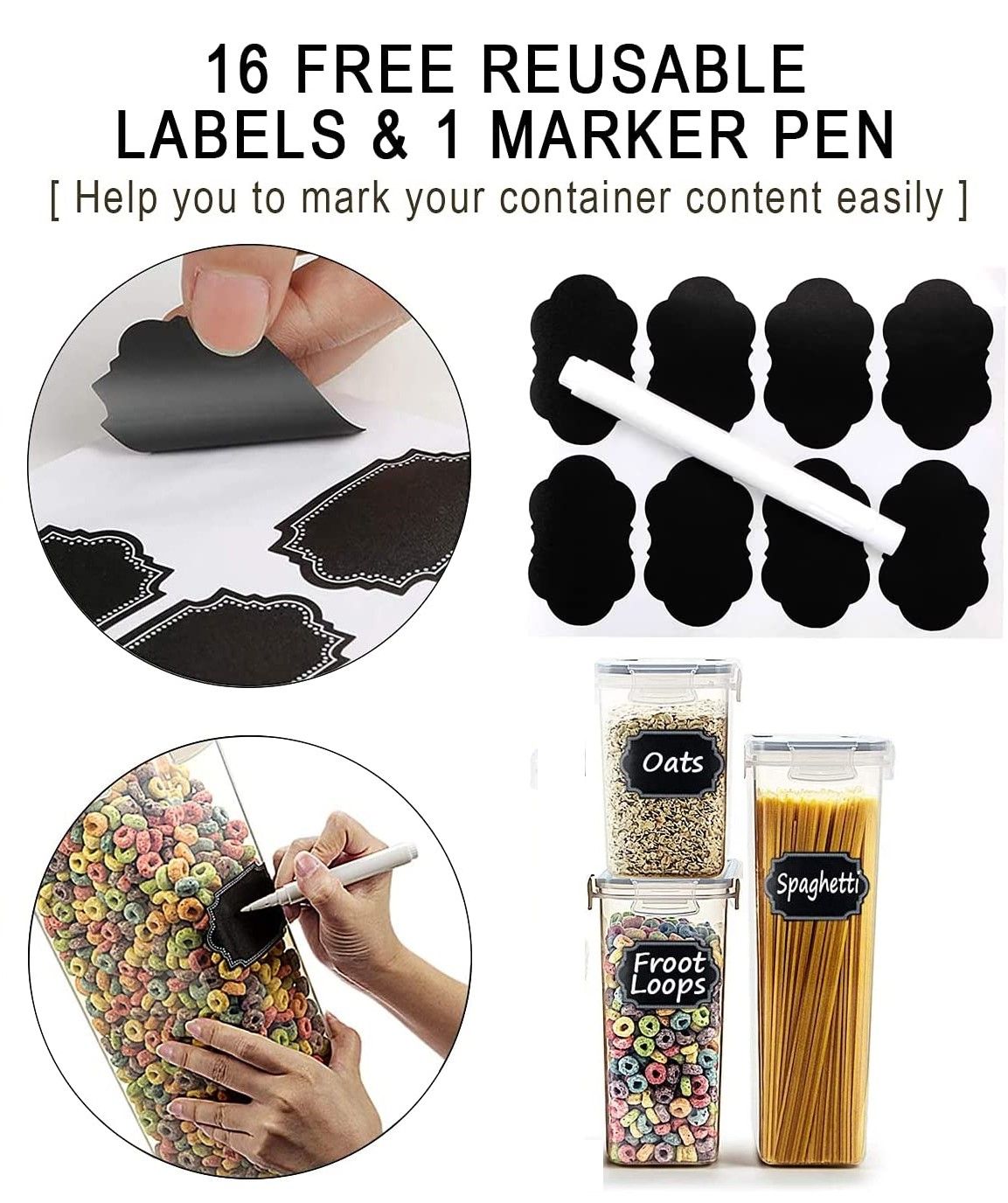 14-pieces-airtight-food-storage-and-bpa-free-plastic-with-easy-lock-black-lids-labels-for-kitchen www.mallsonline.com.au