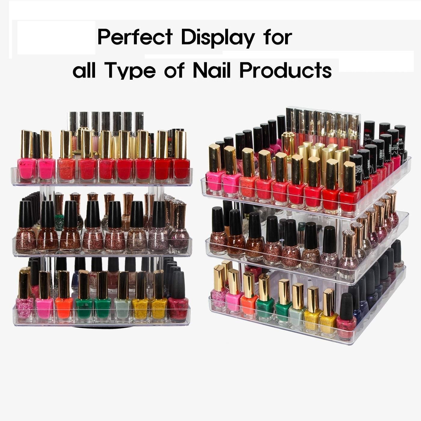 3-tier-360-rotating-display-rack-organizer-stand-for-clear-nail-polish-and-makeup-cosmetics-with-acrylic-guard at www.mallsonline.com.au