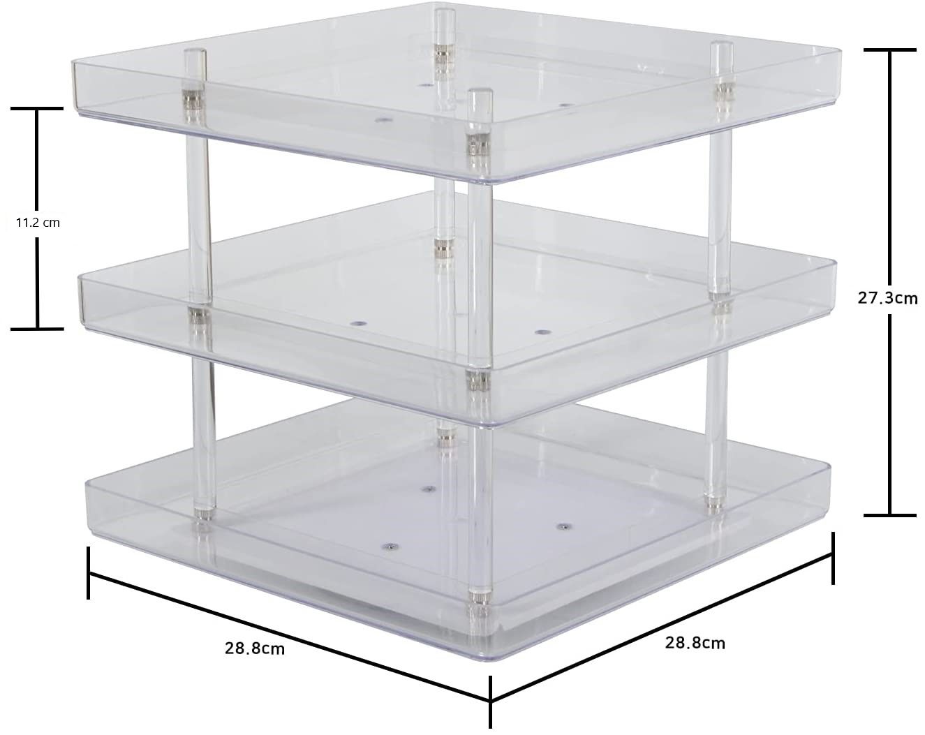 3-tier-360-rotating-display-rack-organizer-stand-for-clear-nail-polish-and-makeup-cosmetics-with-acrylic-guard at www.mallsonline.com.au