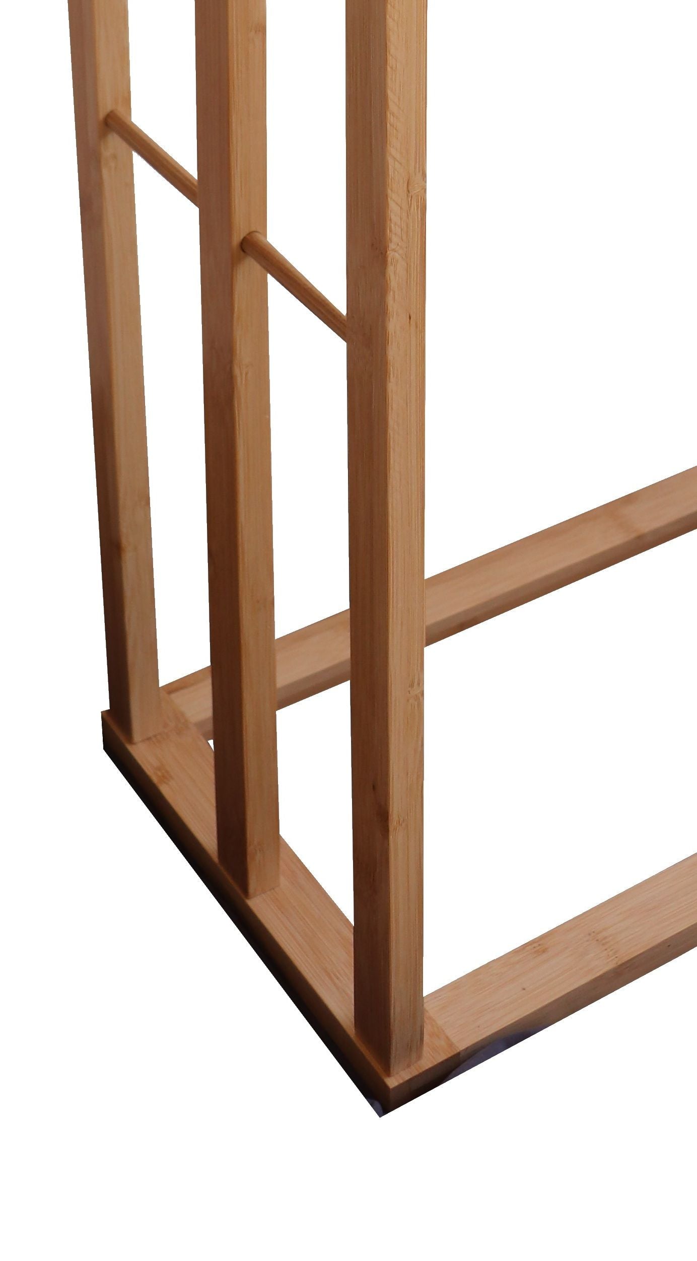 bamboo-towel-bar-metal-holder-rack-3-tier-freestanding-for-bathroom-and-bedroom at www.mallsonline.com.au