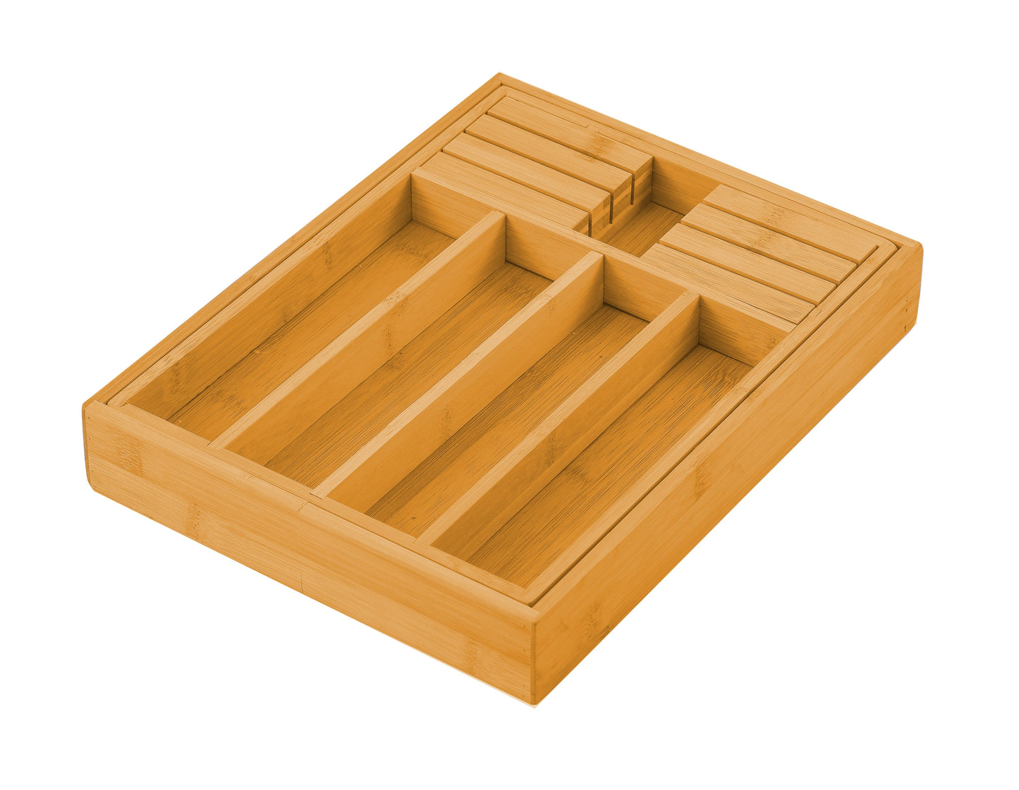 large-capacity-bamboo-expandable-drawer-organizer-with-knife-block-holder-for-home-kitchen-utensils www.mallsonline.com.au