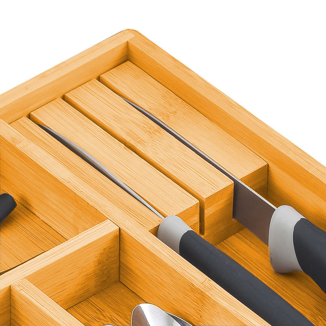 large-capacity-bamboo-expandable-drawer-organizer-with-knife-block-holder-for-home-kitchen-utensils www.mallsonline.com.au