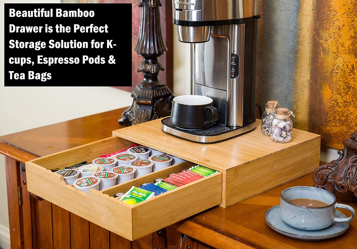 bamboo-k-cup-coffee-pod-holder-storage-organizer-for-kitchen-jewelry-and-cosmetic at www.mallsonline.com.au