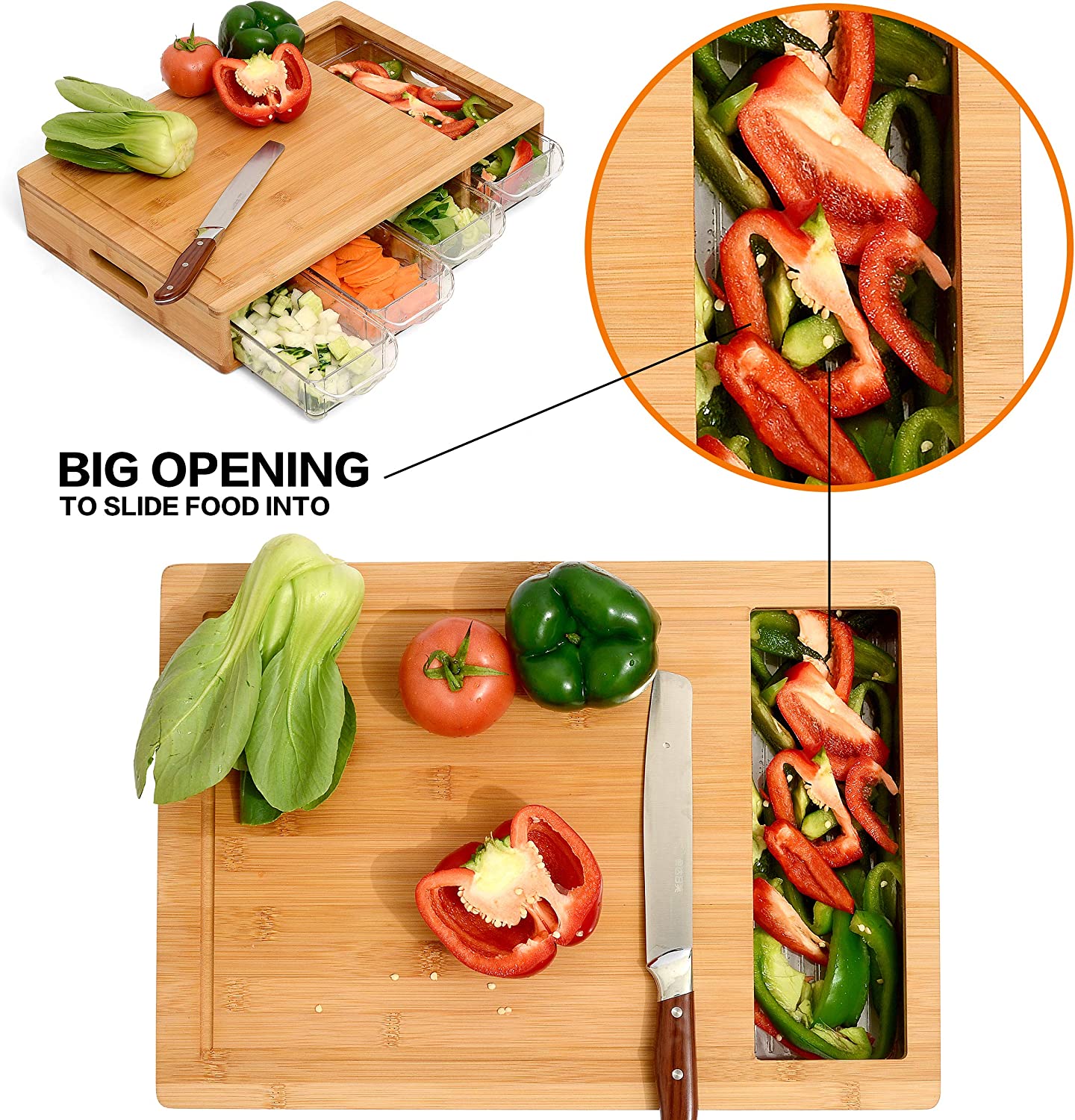 large-bamboo-cutting-board-and-4-containers-with-mobile-holder-gift-included-for-home-kitchen at www.mallsonline.com.au