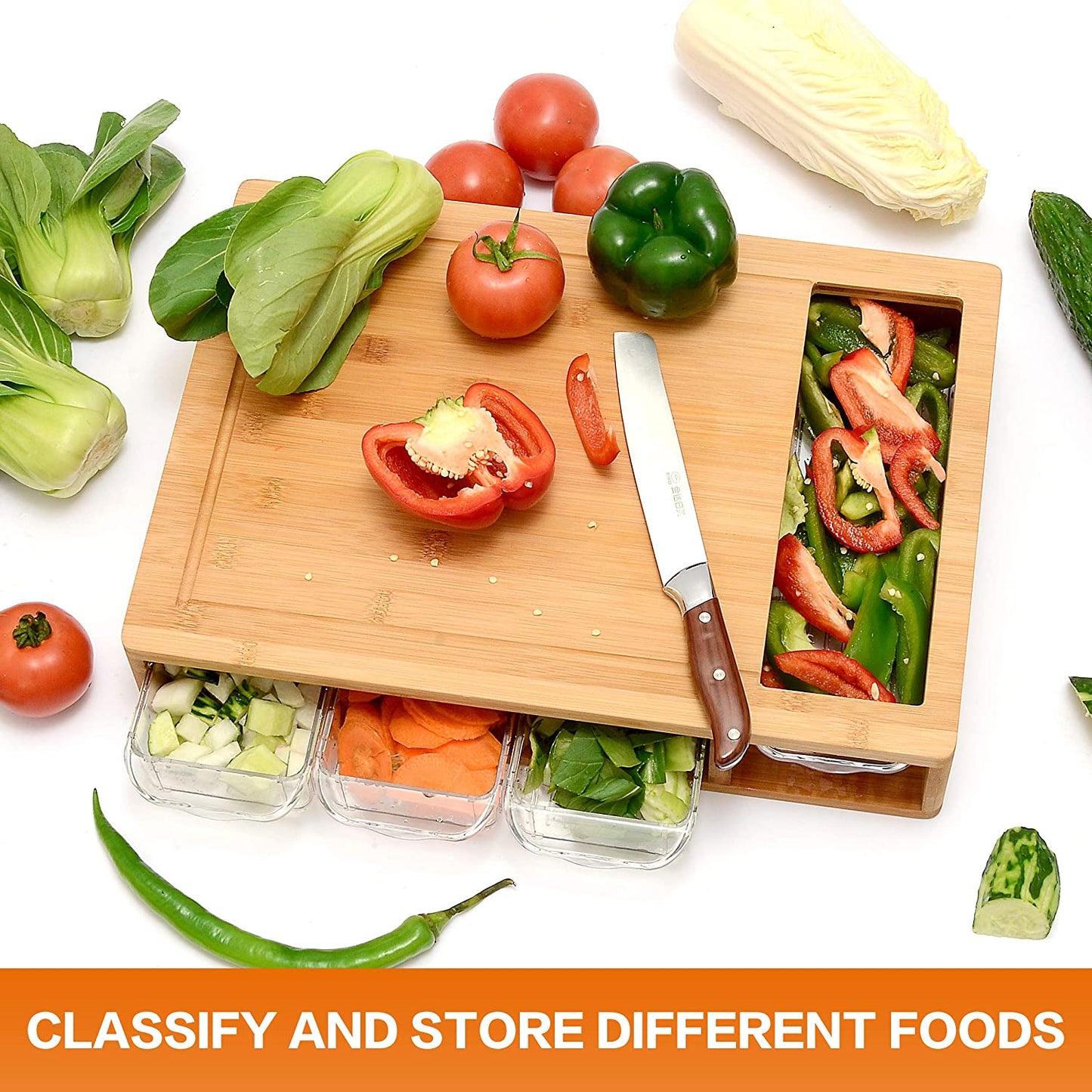 large-bamboo-cutting-board-and-4-containers-with-mobile-holder-gift-included-for-home-kitchen at www.mallsonline.com.au