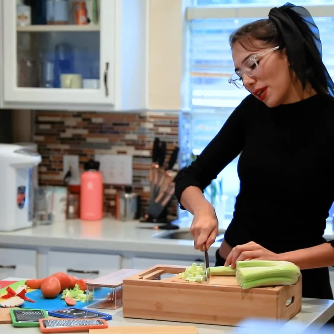 large-bamboo-cutting-board-and-4-containers-with-mobile-holder-gift-included-for-home-kitchen at www.mallsonline.com.au