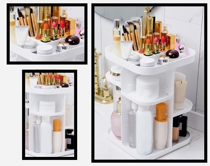 360-rotating-large-capacity-makeup-organizer-for-bedroom-and-bathroom-white at www.mallsonline.com.au