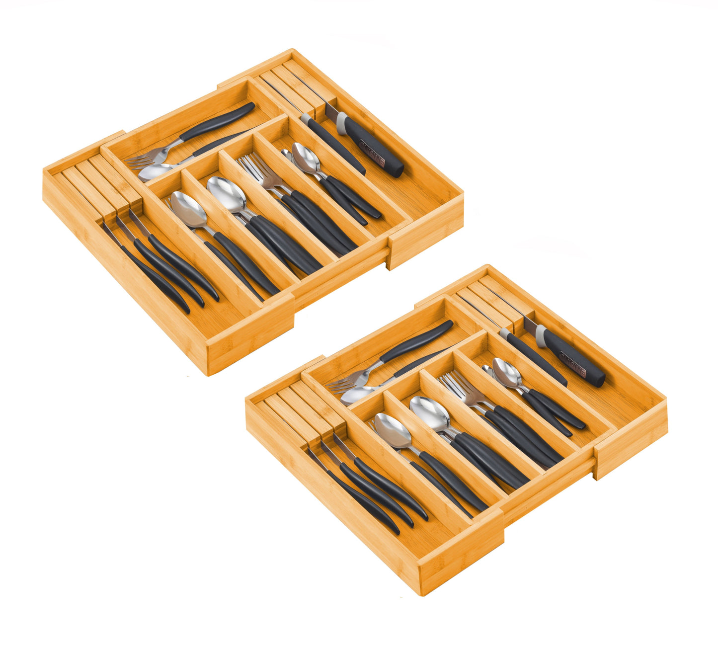 2-pack-large-capacity-bamboo-expandable-drawer-organizer-with-knife-block-holder-for-home-kitchen-utensils www.mallsonline.com.au