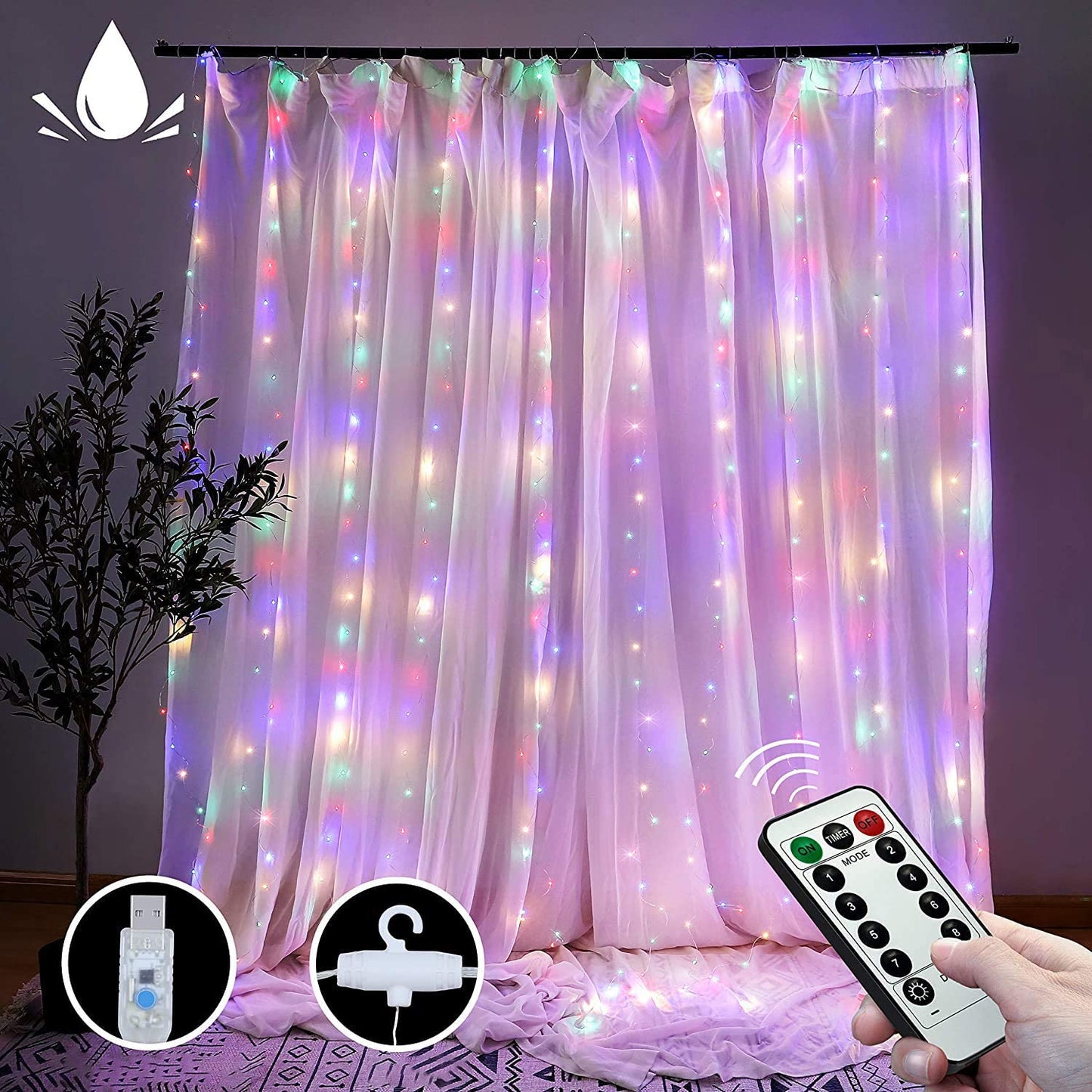 300-leds-window-curtain-fairy-lights-8-modes-and-remote-control-for-bedroom-multicolor-300-x-300cm at www.mallsonline.com.au