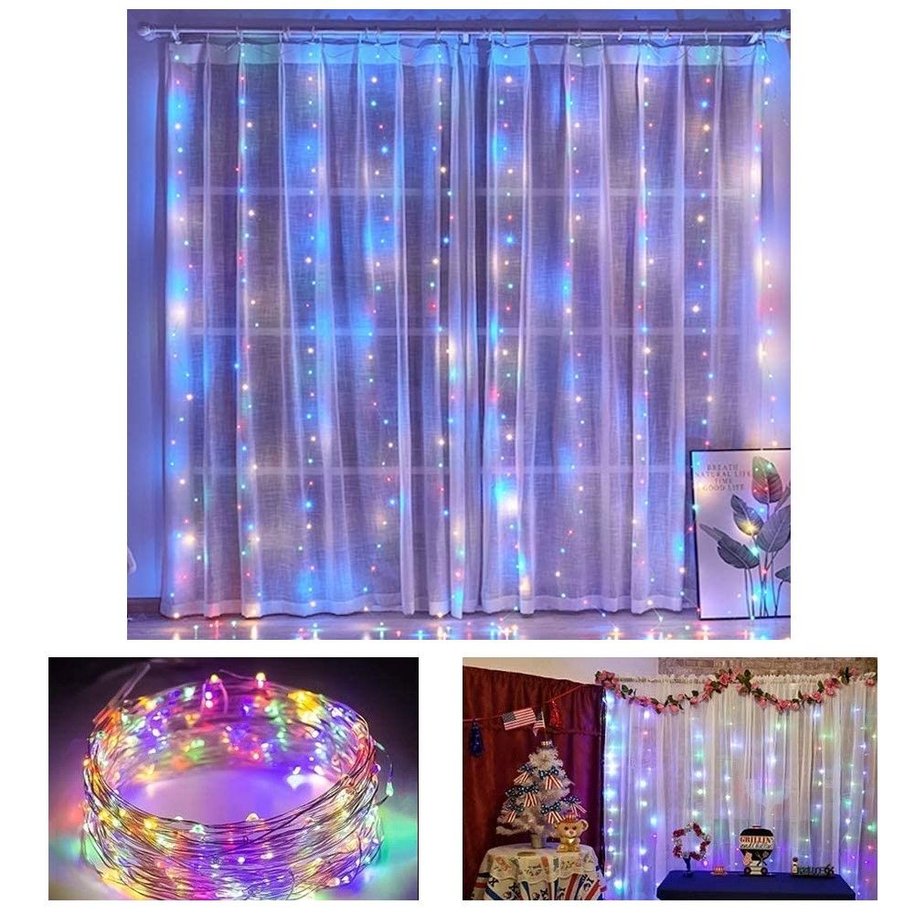 300-leds-window-curtain-fairy-lights-8-modes-and-remote-control-for-bedroom-multicolor-300-x-300cm at www.mallsonline.com.au