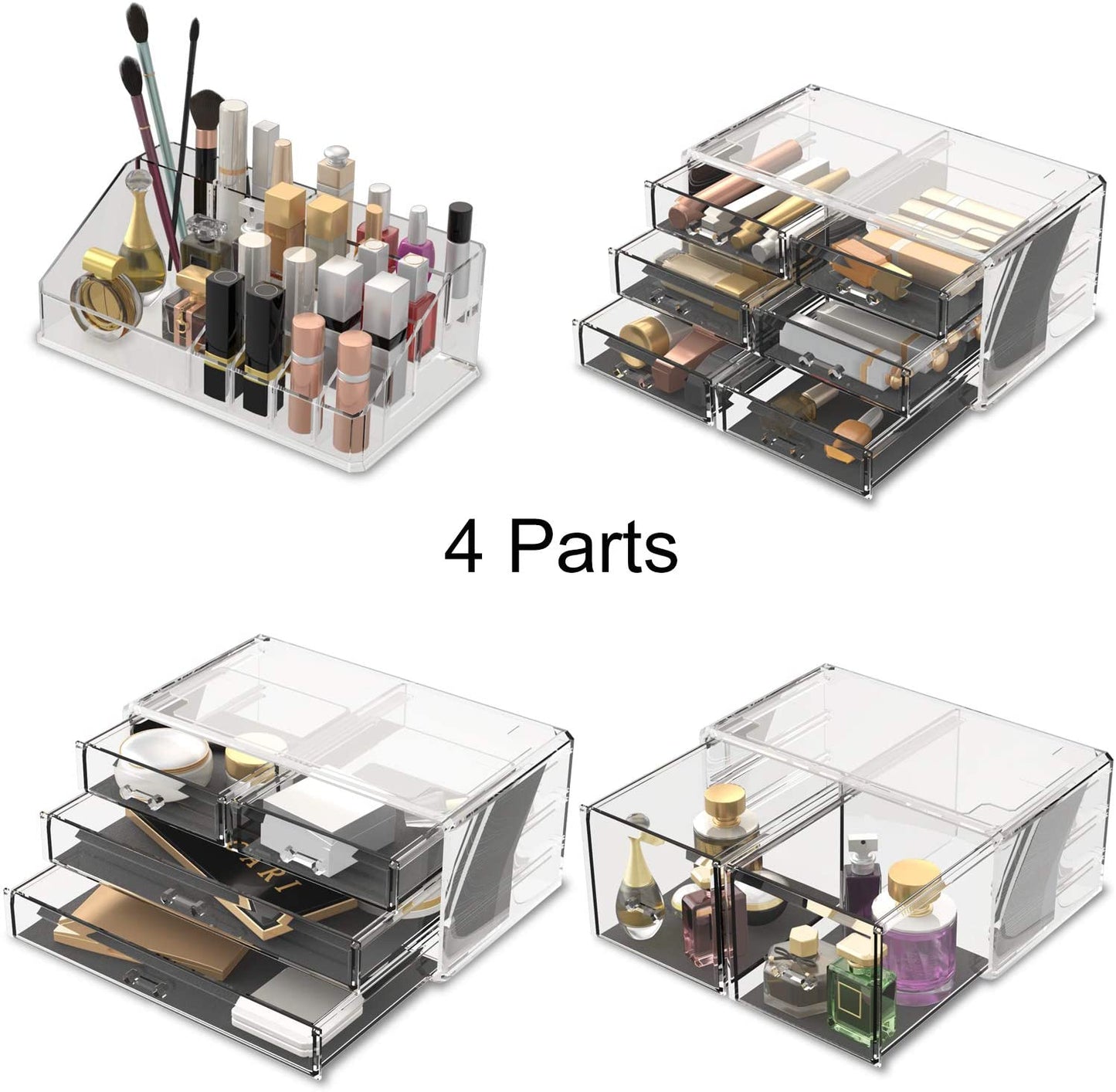 makeup-cosmetic-organizer-storage-with-12-drawers-display-boxes-clear at www.mallsonline.com.au