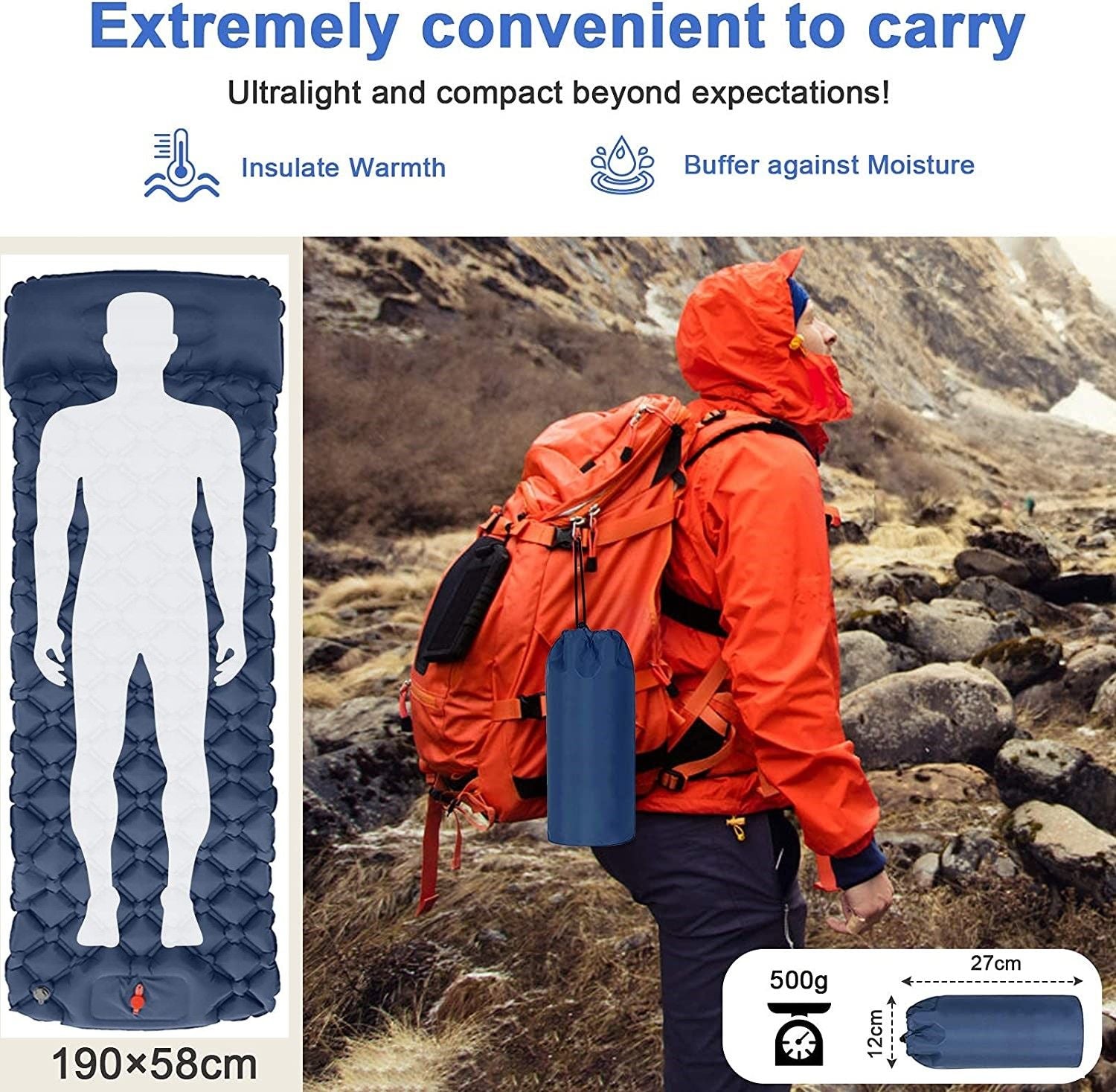 ultralight-inflatable-camping-sleeping-pad-with-pillow-for-travelling-and-hiking www.mallsonline.com.au