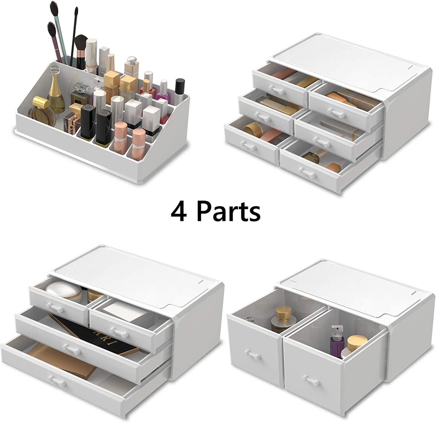 makeup-cosmetic-organizer-storage-with-12-drawers-display-boxes-white at www.mallsonline.com.au