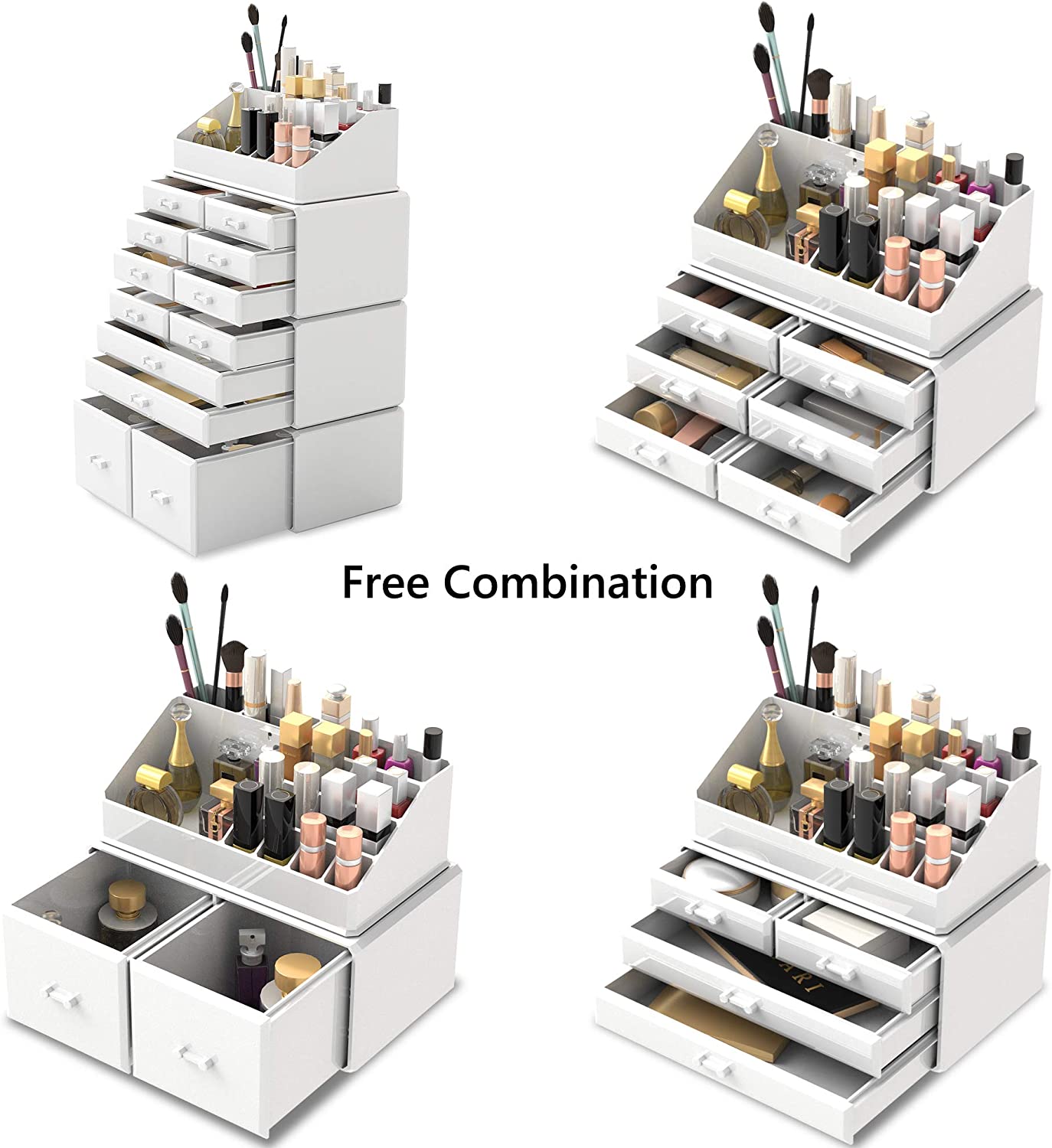 makeup-cosmetic-organizer-storage-with-12-drawers-display-boxes-white at www.mallsonline.com.au
