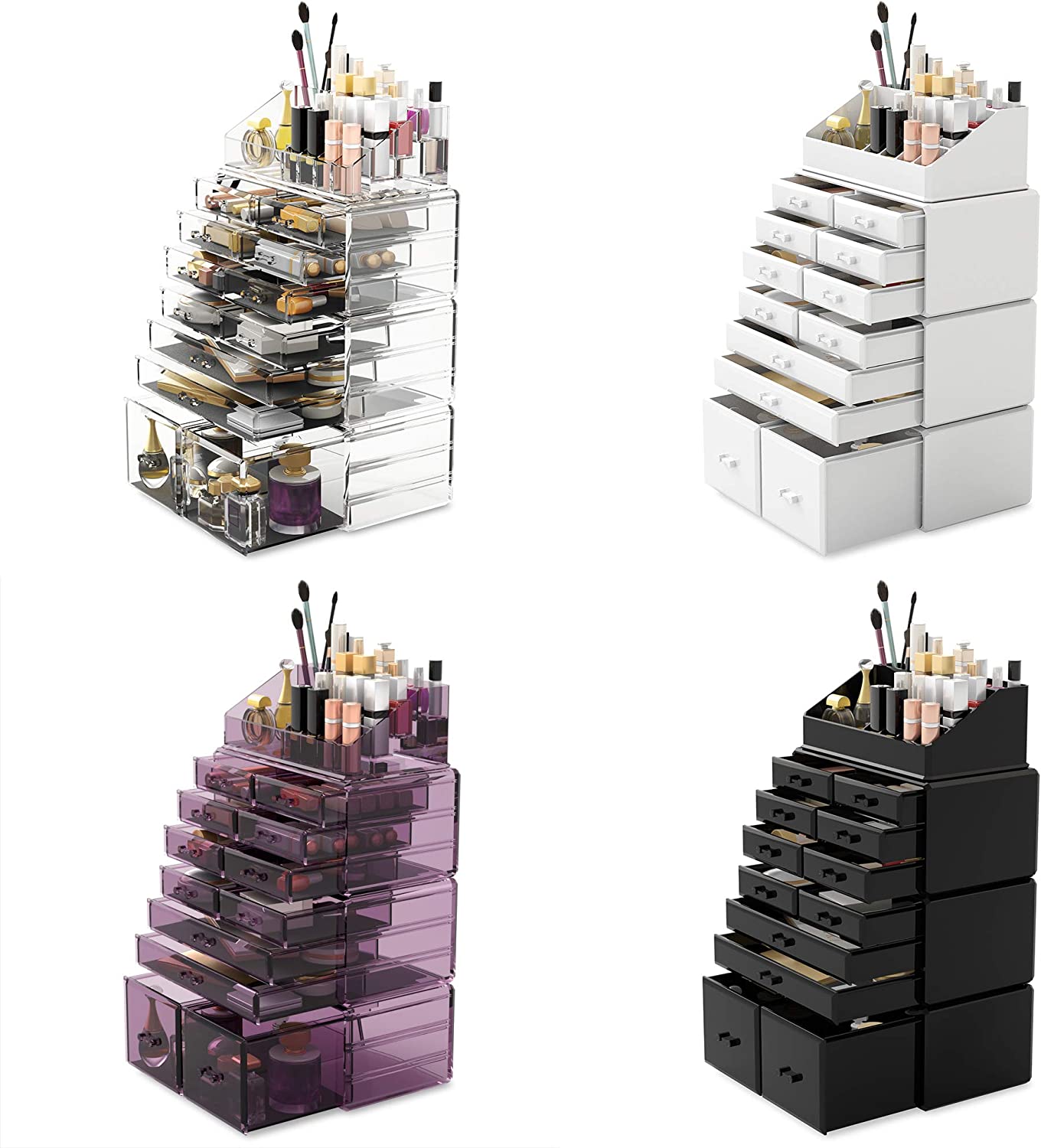 makeup-cosmetic-organizer-storage-with-12-drawers-display-boxes-white at www.mallsonline.com.au