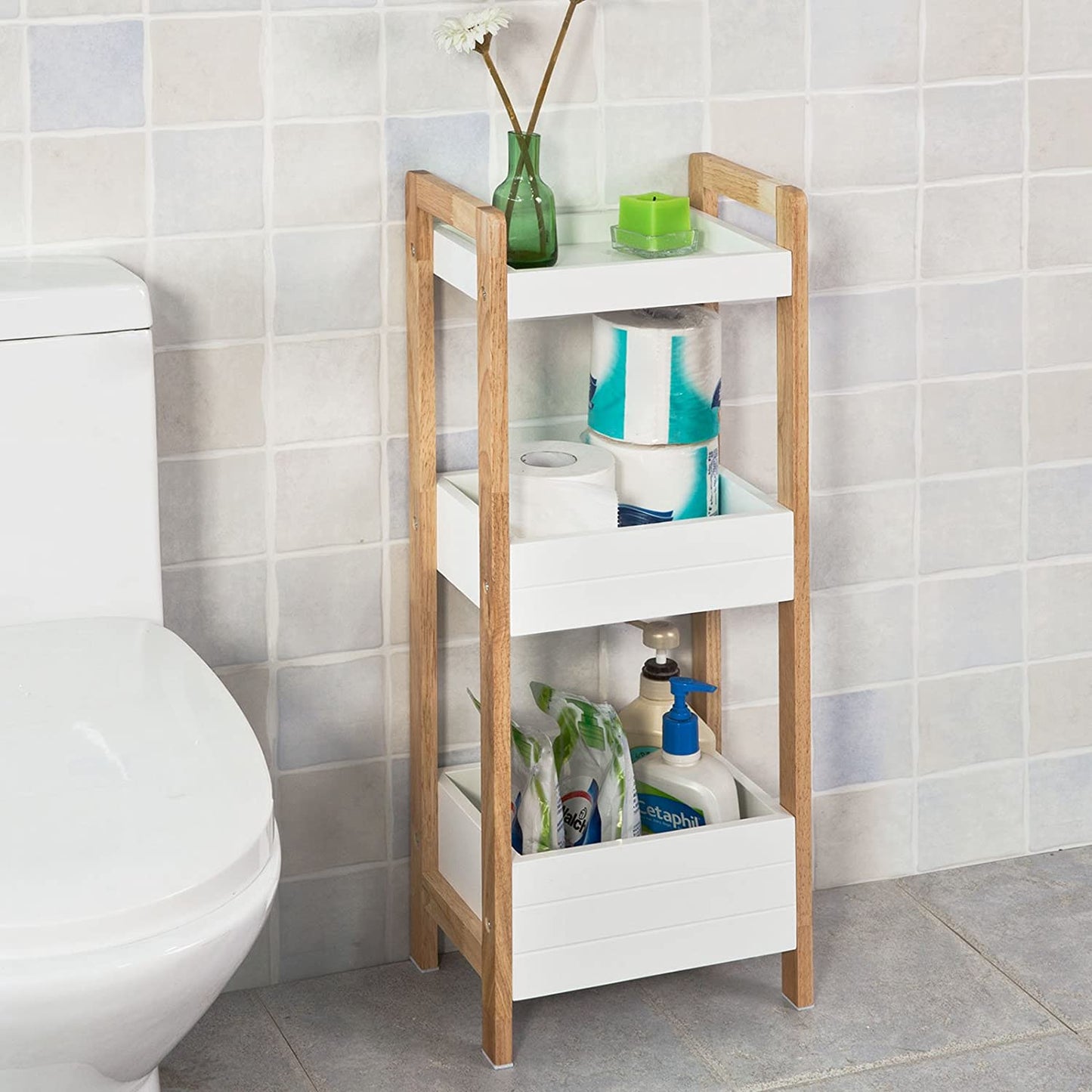 3-tier-white-storage-bathroom-shelf www.mallsonline.com.au