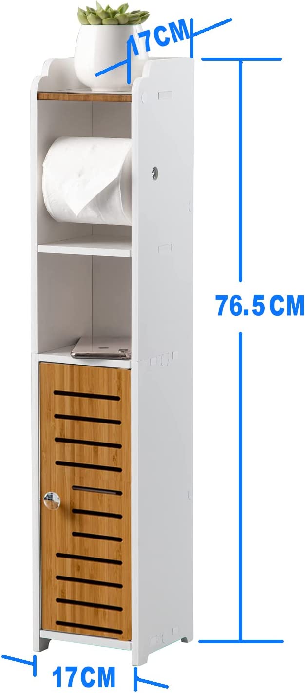 toilet-paper-roll-holder-for-bathroom-with-roller-bamboo-76cm at www.mallsonline.com.au