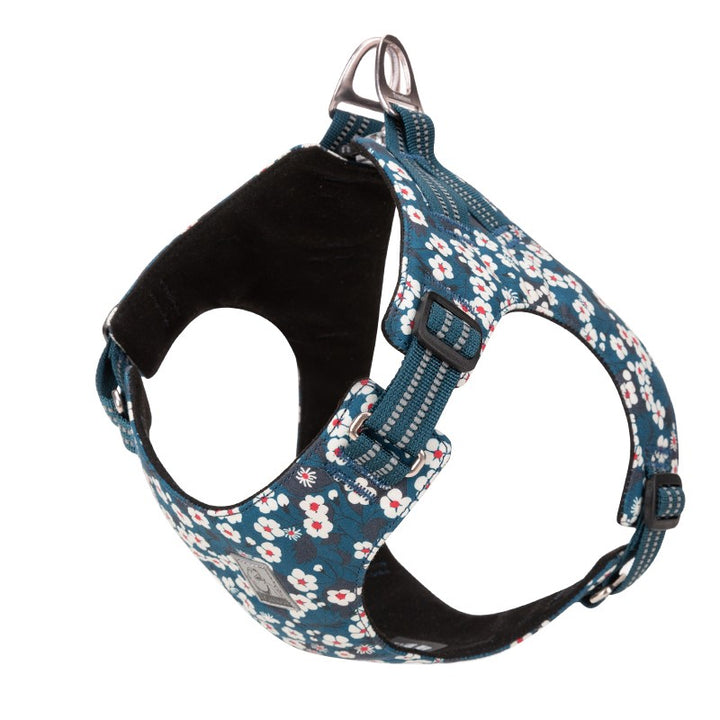floral-doggy-harness-saxony-blue-3xs www.mallsonline.com.au