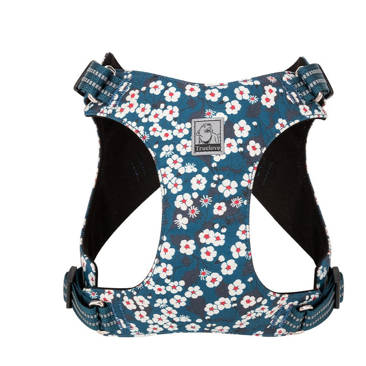 floral-doggy-harness-saxony-blue-m www.mallsonline.com.au