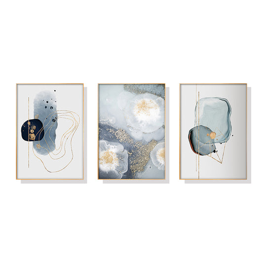 40cmx60cm-marbled-light-grey-3-sets-gold-frame-canvas-wall-art www.mallsonline.com.au