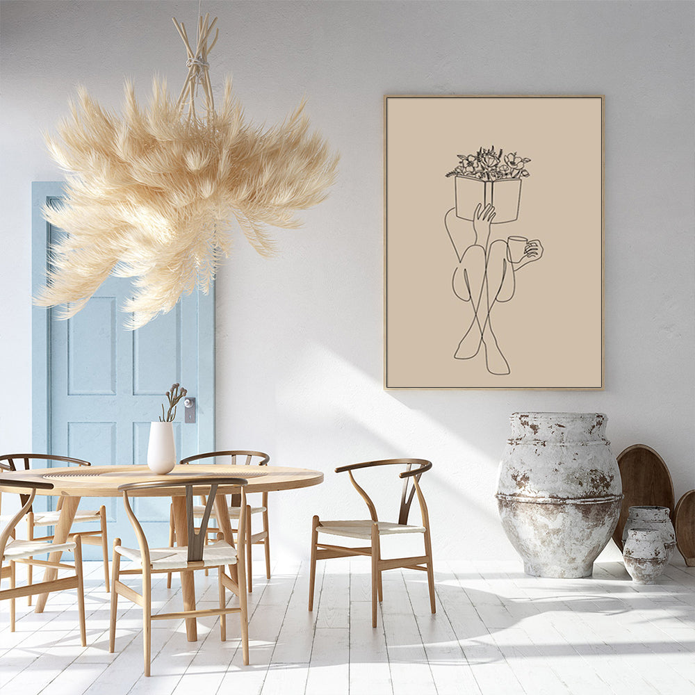 60cmx90cm-book-lover-wood-frame-canvas-wall-art www.mallsonline.com.au