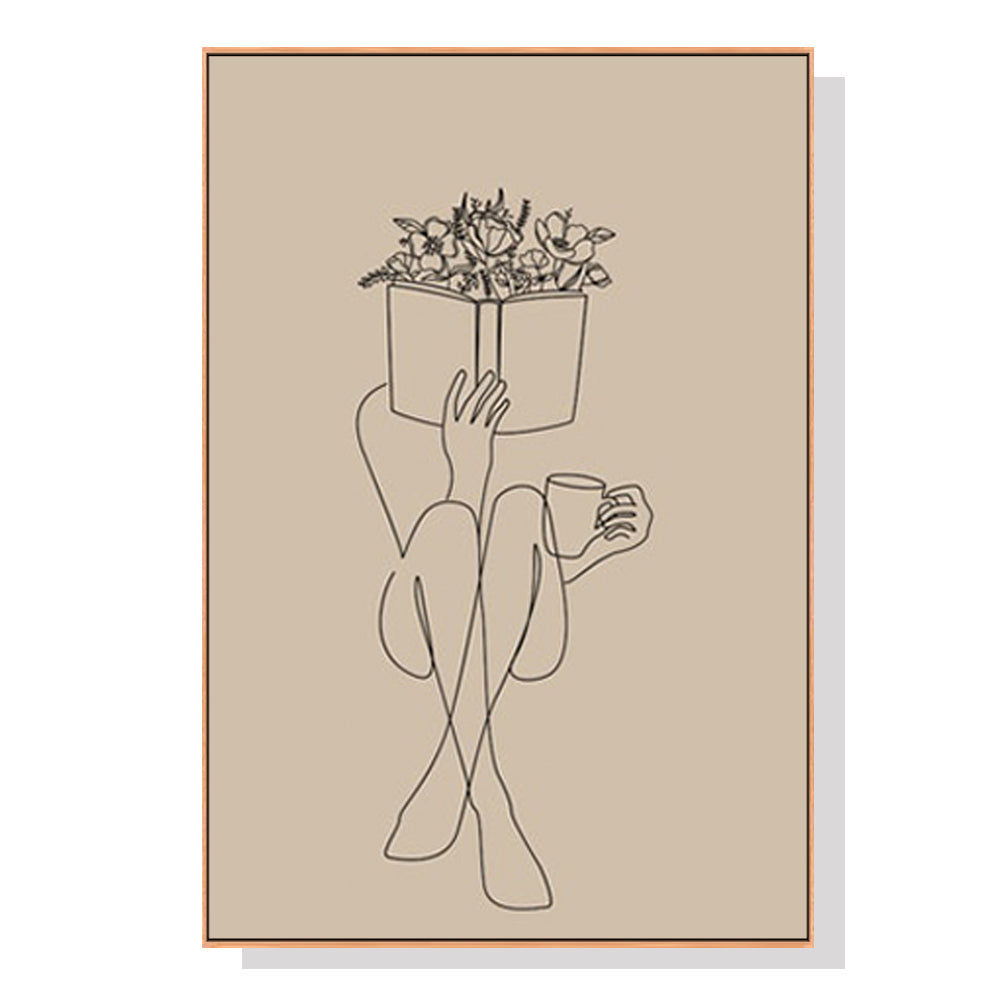 60cmx90cm-book-lover-wood-frame-canvas-wall-art www.mallsonline.com.au
