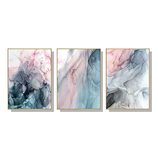 40cmx60cm-colorful-ink-abstract-3-sets-gold-frame-canvas-wall-art www.mallsonline.com.au