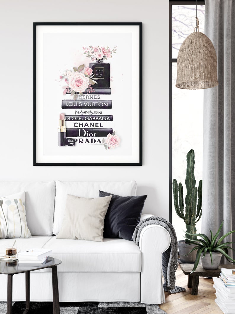 50cmx70cm-fashion-book-black-frame-canvas-wall-art www.mallsonline.com.au
