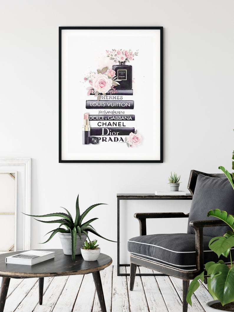 50cmx70cm-fashion-book-black-frame-canvas-wall-art www.mallsonline.com.au