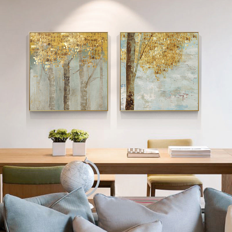 50cmx50cm-golden-leaves-2-sets-gold-frame-canvas-wall-art www.mallsonline.com.au