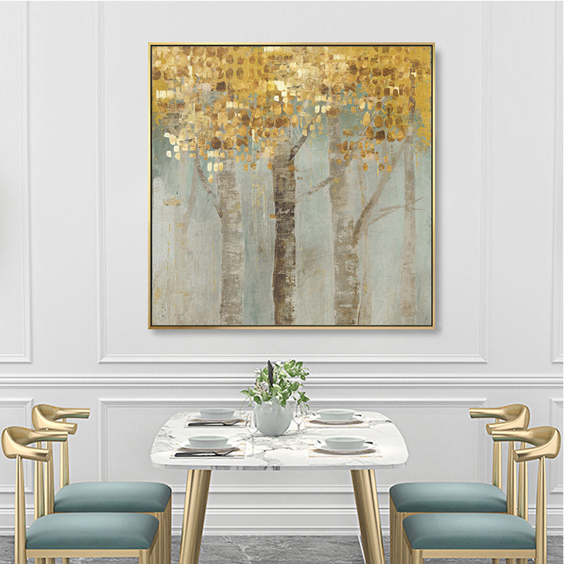 50cmx50cm-golden-leaves-2-sets-gold-frame-canvas-wall-art www.mallsonline.com.au