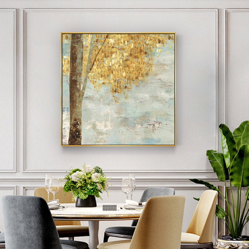 50cmx50cm-golden-leaves-2-sets-gold-frame-canvas-wall-art www.mallsonline.com.au