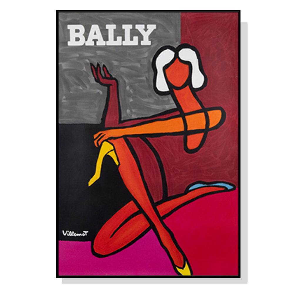 70cmx100cm-fashion-woman-black-frame-canvas-wall-art www.mallsonline.com.au