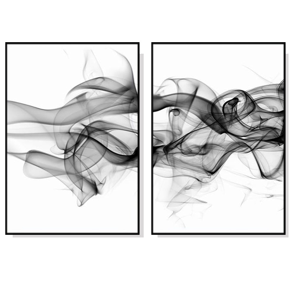 60cmx90cm-stylish-abstract-black-2-sets-black-frame-canvas-wall-art www.mallsonline.com.au