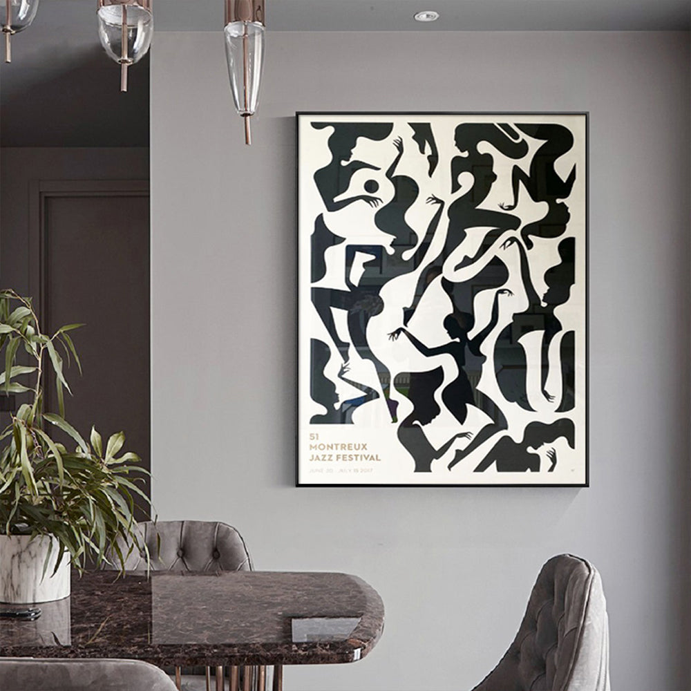 50cmx70cm-jazz-festival-black-frame-canvas-wall-art at www.mallsonline.com.au