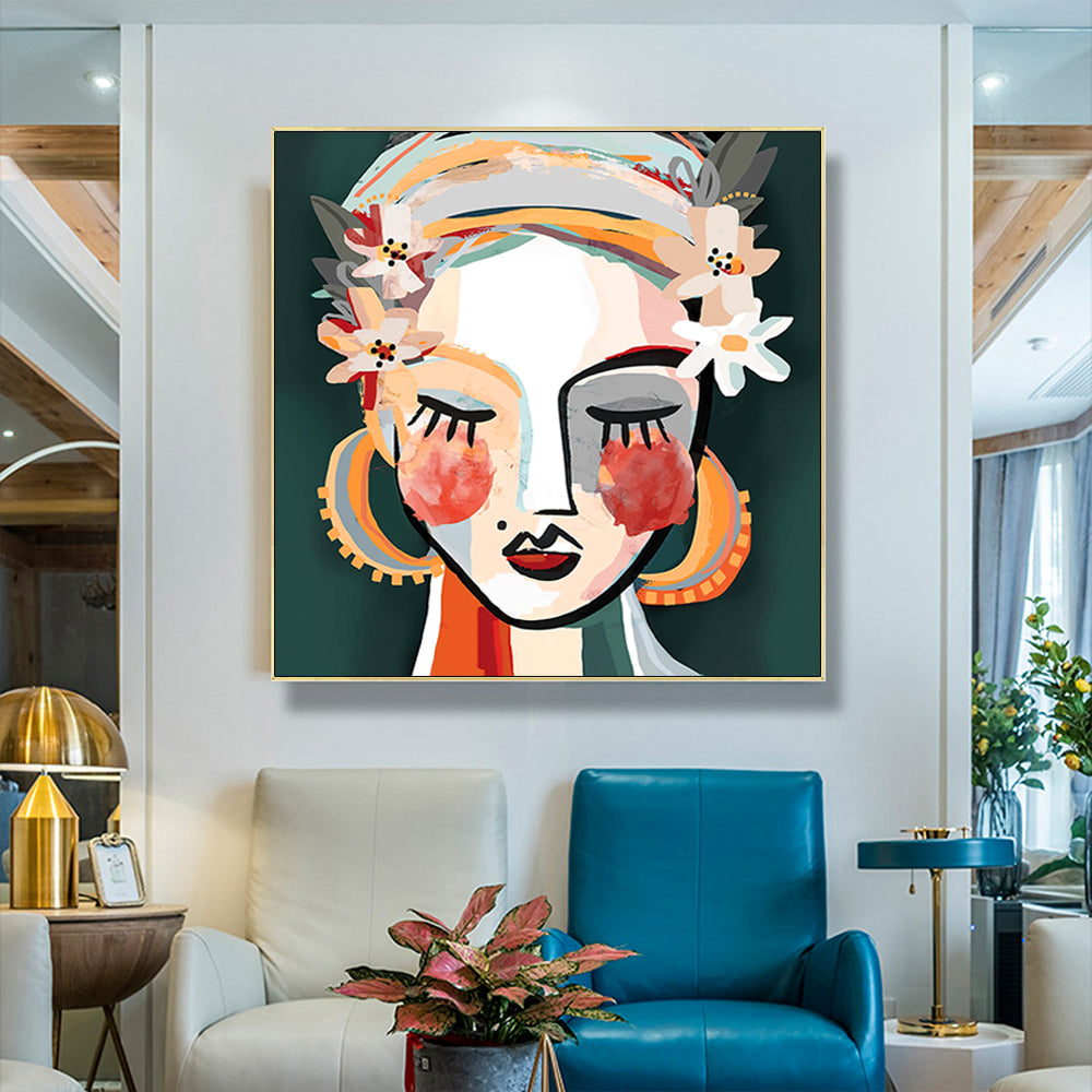 60cmx60cm-sophie-ii-gold-frame-canvas-wall-art at www.mallsonline.com.au