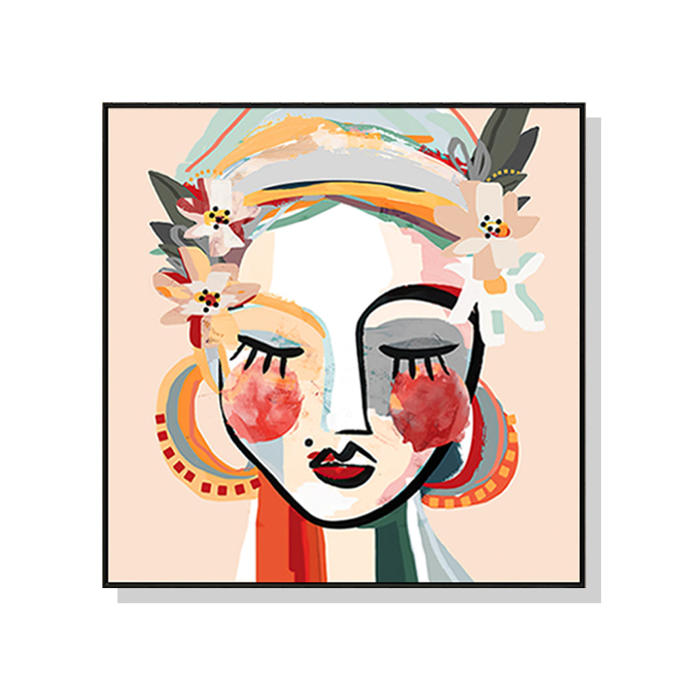 60cmx60cm-sophie-black-frame-canvas-wall-art www.mallsonline.com.au