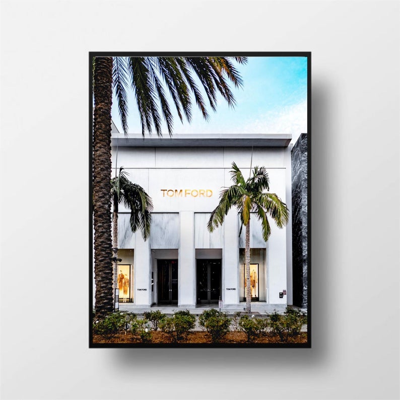 50cmx70cm-fashion-store-black-frame-canvas-wall-art www.mallsonline.com.au