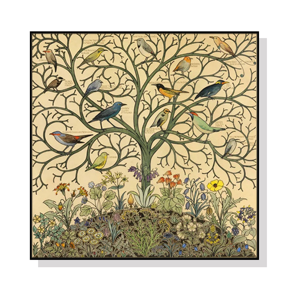 60cmx60cm-tree-of-life-black-frame-canvas-wall-art at www.mallsonline.com.au