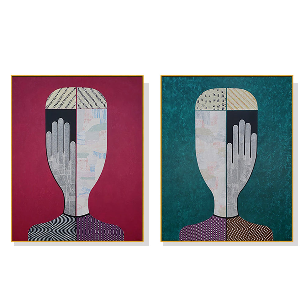 70cmx100cm-abstract-man-and-woman-2-sets-gold-frame-canvas-wall-art www.mallsonline.com.au