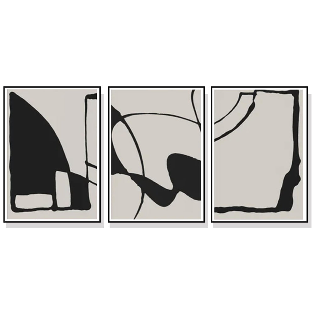 50cmx70cm-black-beige-3-sets-black-frame-canvas-wall-art at www.mallsonline.com.au