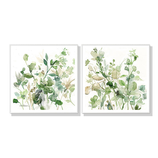 70cmx70cm-sage-garden-by-carol-robinson-2-sets-white-frame-canvas-wall-art www.mallsonline.com.au