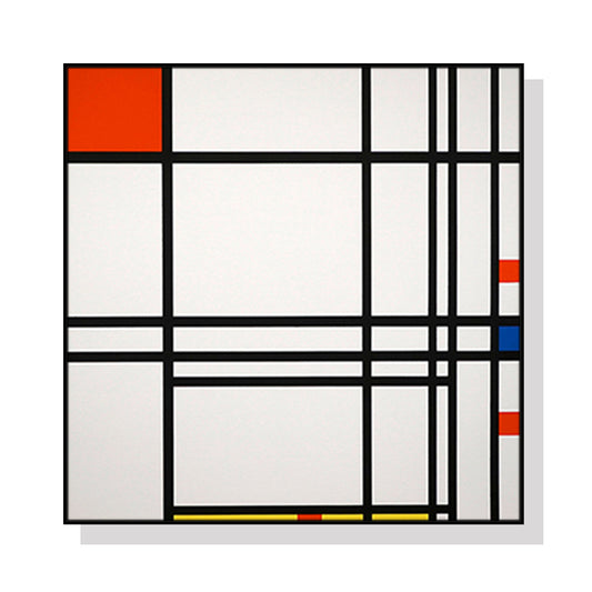 80cmx80cm-abstract-art-by-piet-mondrian-black-frame-canvas-wall-art www.mallsonline.com.au